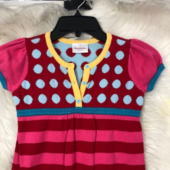 Hannah Anderson Little Girls Sweater Dress SZ 5 (110), Mixed Prints - Picture 2 of 8